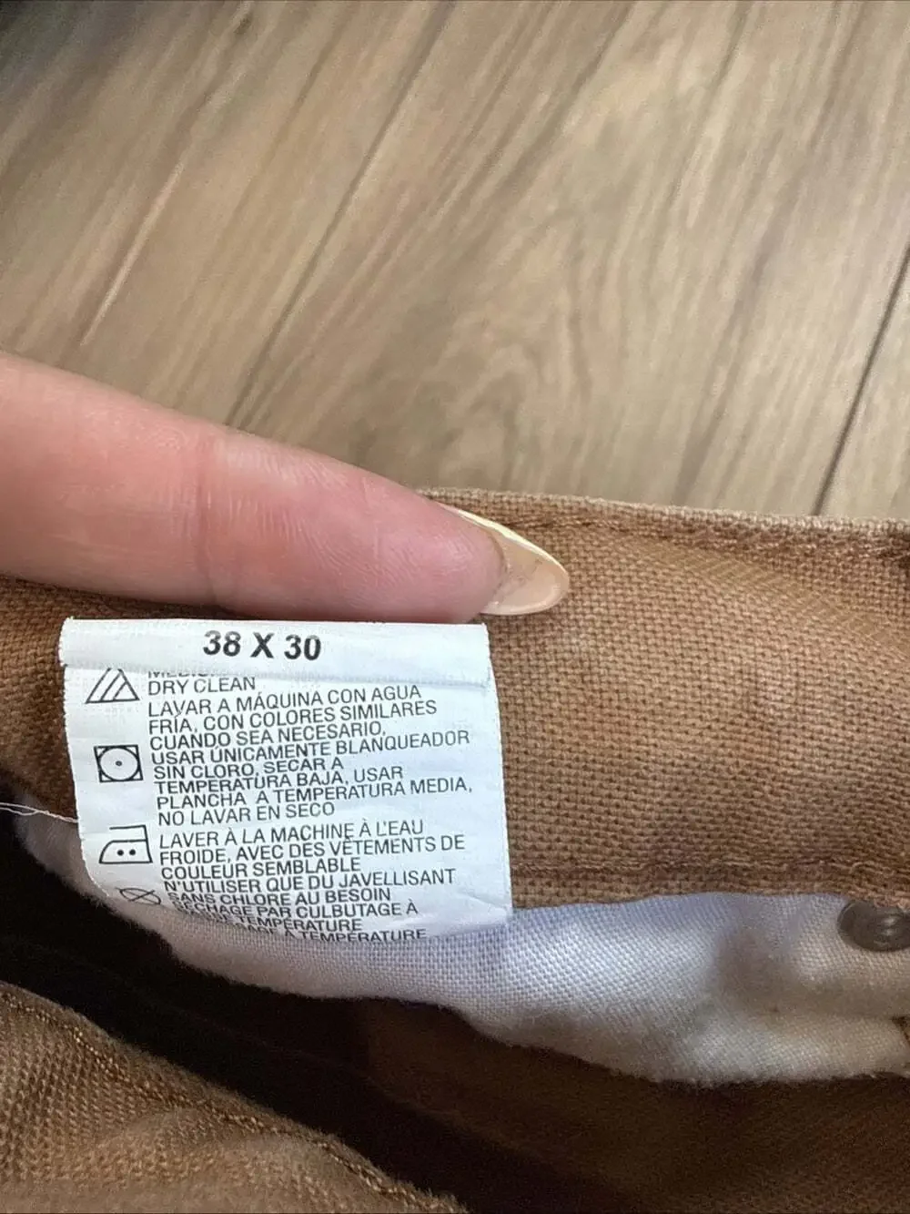 Dickies Carpenter Pants Mens 38x30 Y2K Distressed Faded Brown Workwear Grunge